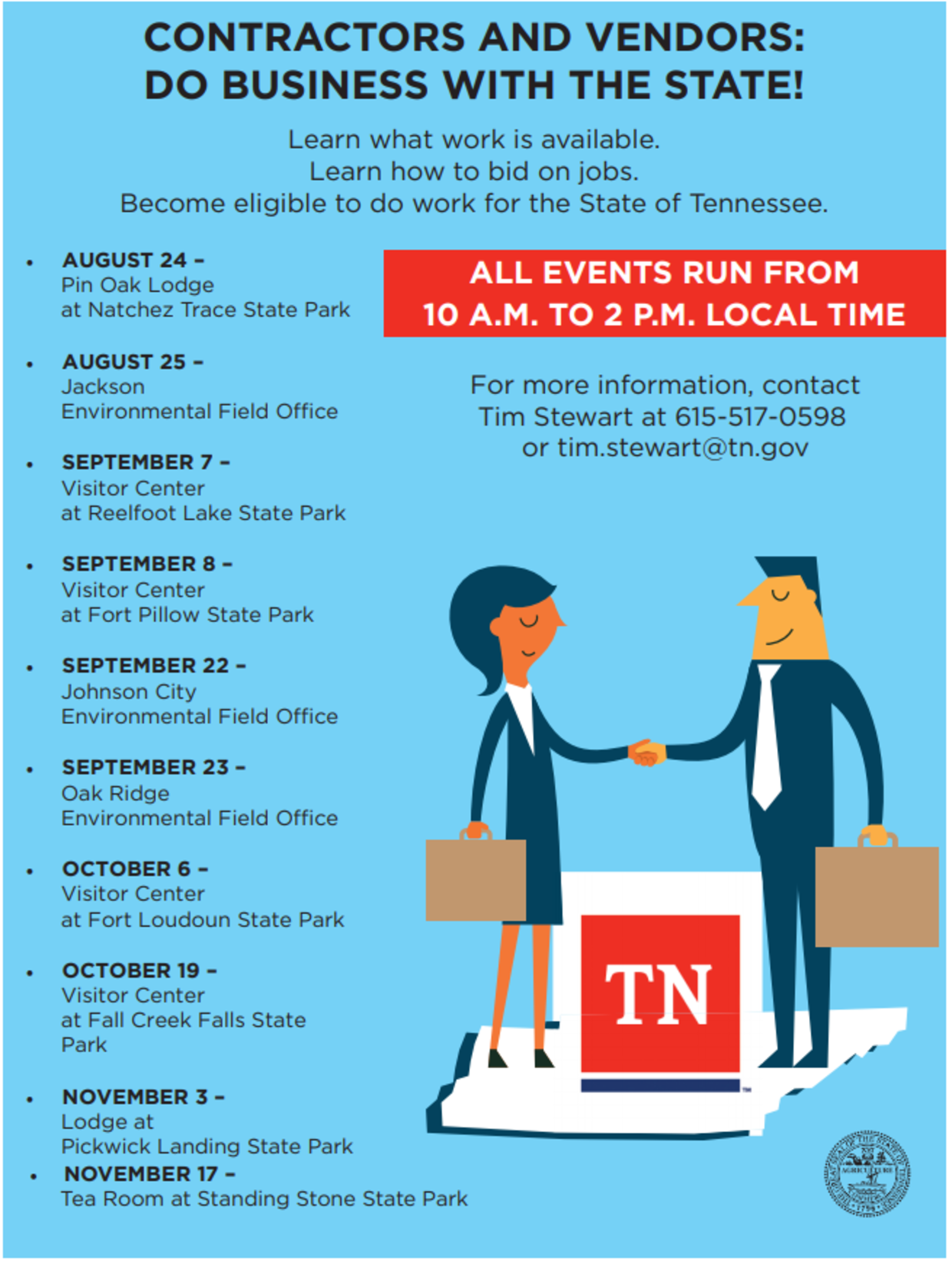 Do Business With Tennessee State Parks UT Center For Industrial Services